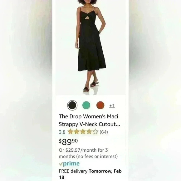 The Drop. Black cutout  dress - Picture 3 of 3